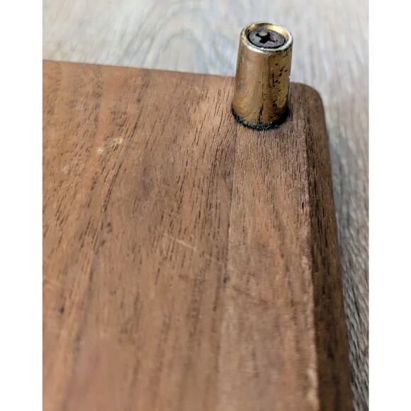 Vintage Georges Briard Wood & Ceramic Cheese Charcuterie Cutting Board 16"x7.25" - Picture 8 of 10